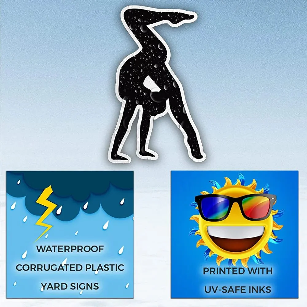 Gymnastics Silhouettes Yard Card | 10 pc Set - Image 4