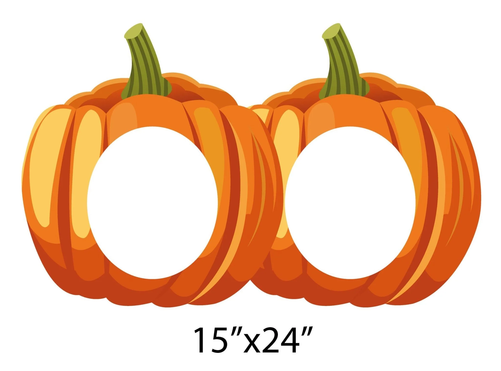 Halloween Pumpkins Photo Prop Cut Out Yard Card - Image 2