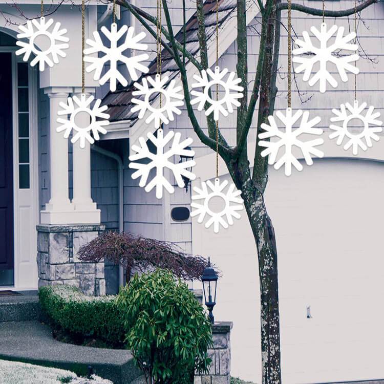 Hanging Snowflakes Decoration | Set of 10