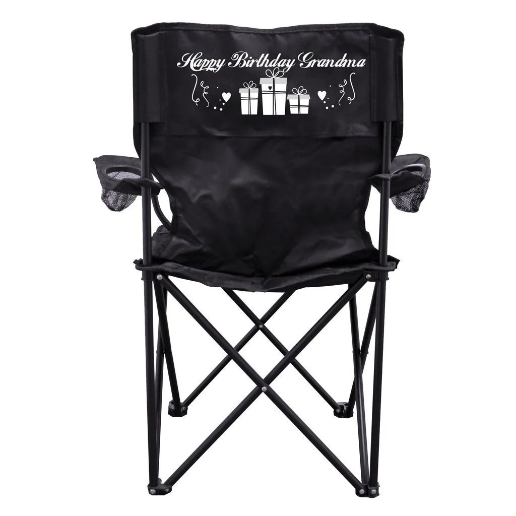 Happy Birthday Grandma Camping Chair