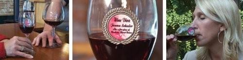 Happy Birthday - Pewter Accented 10 oz. Wine Glass - Image 3