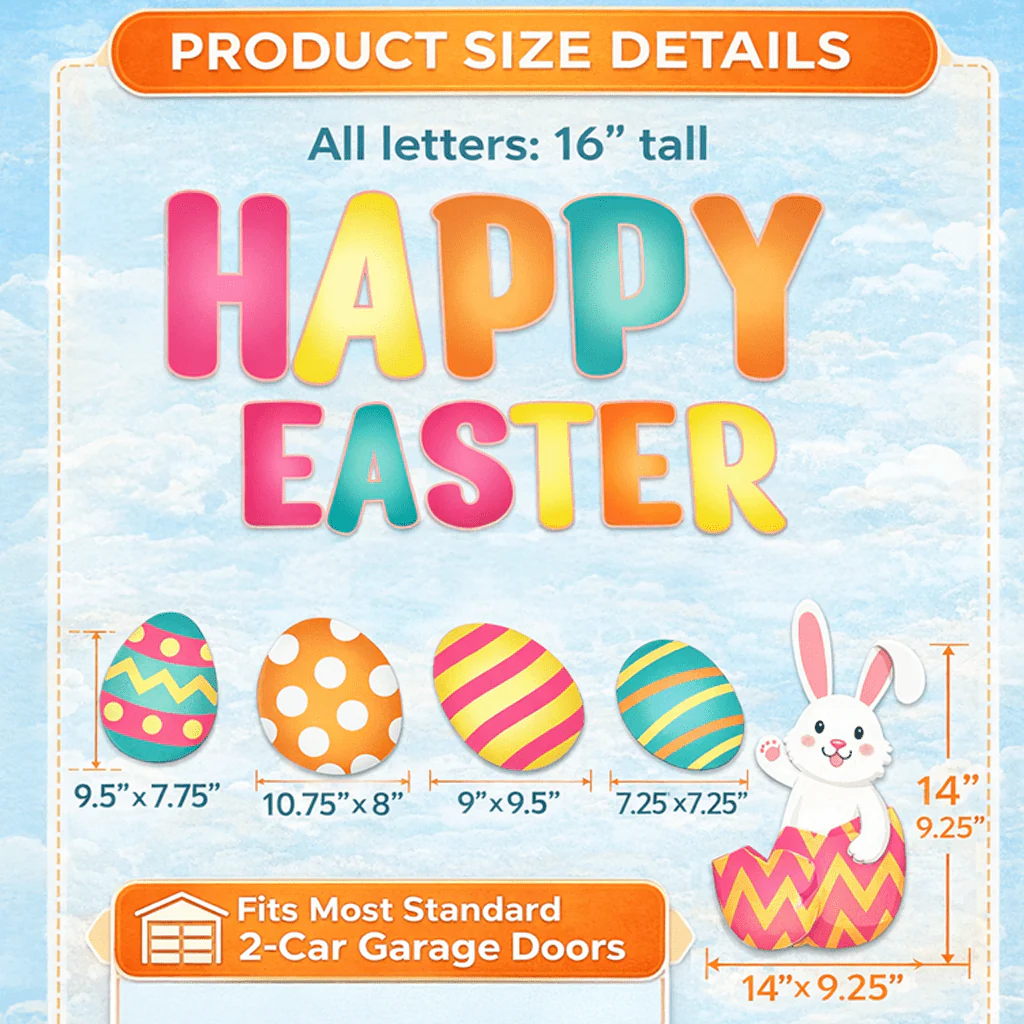 Happy Easter Garage Magnet - Image 3