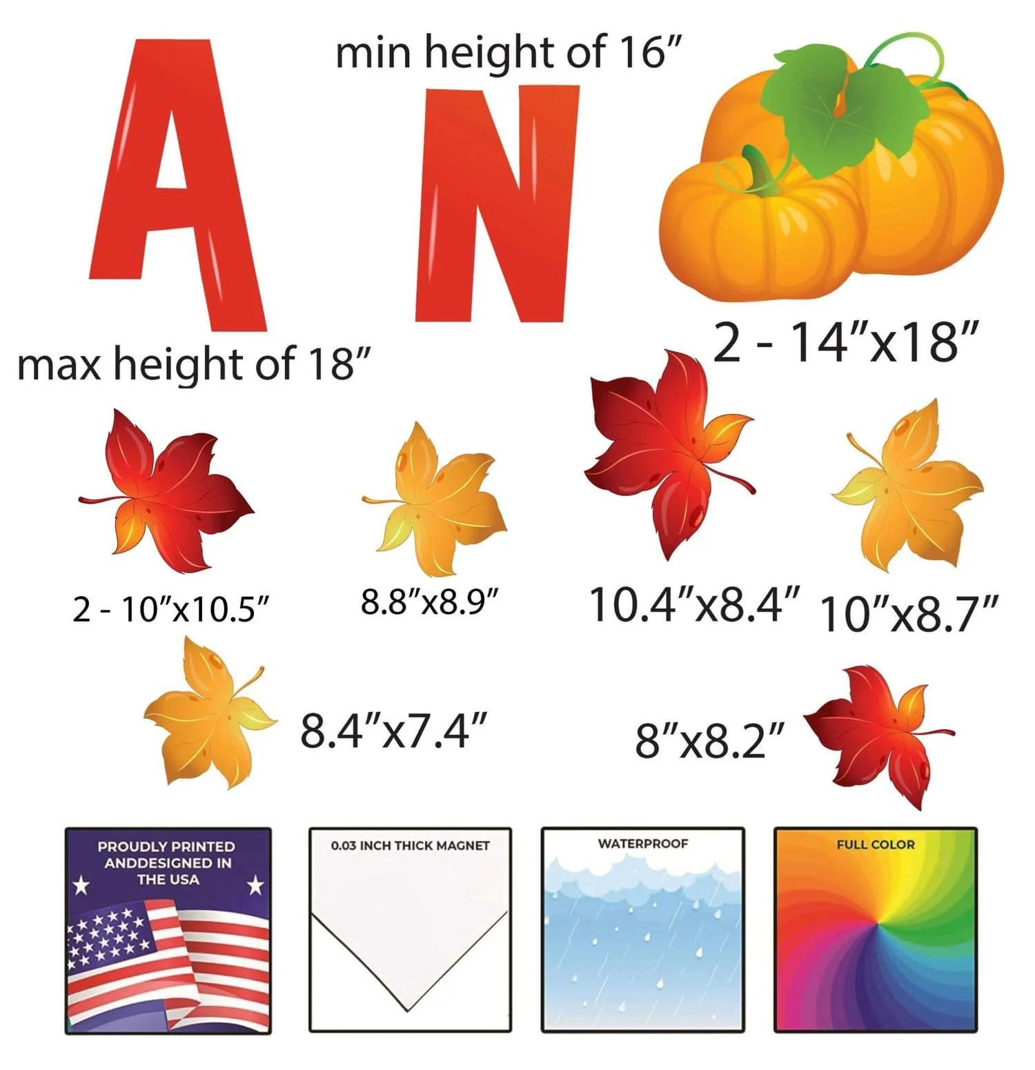Happy Thanksgiving Magnets - Image 4