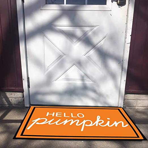 Orange Hello Pumpkin Doormat - Image 3