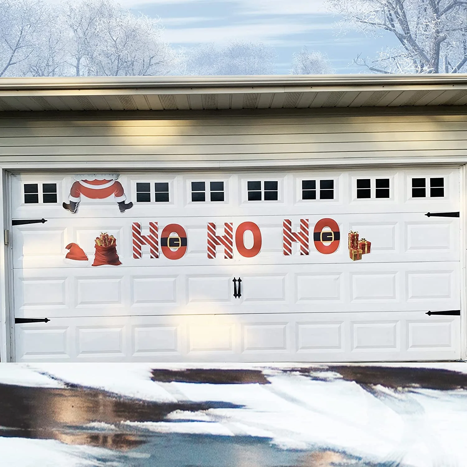 Ho Ho Ho Christmas Garage Door Magnet Decorations