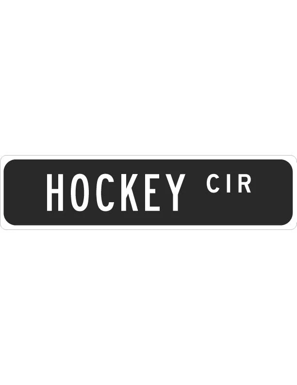 Hockey Street Sign – Aluminum Sports Sign for Man Cave, Locker Room, or Game Room - Image 3