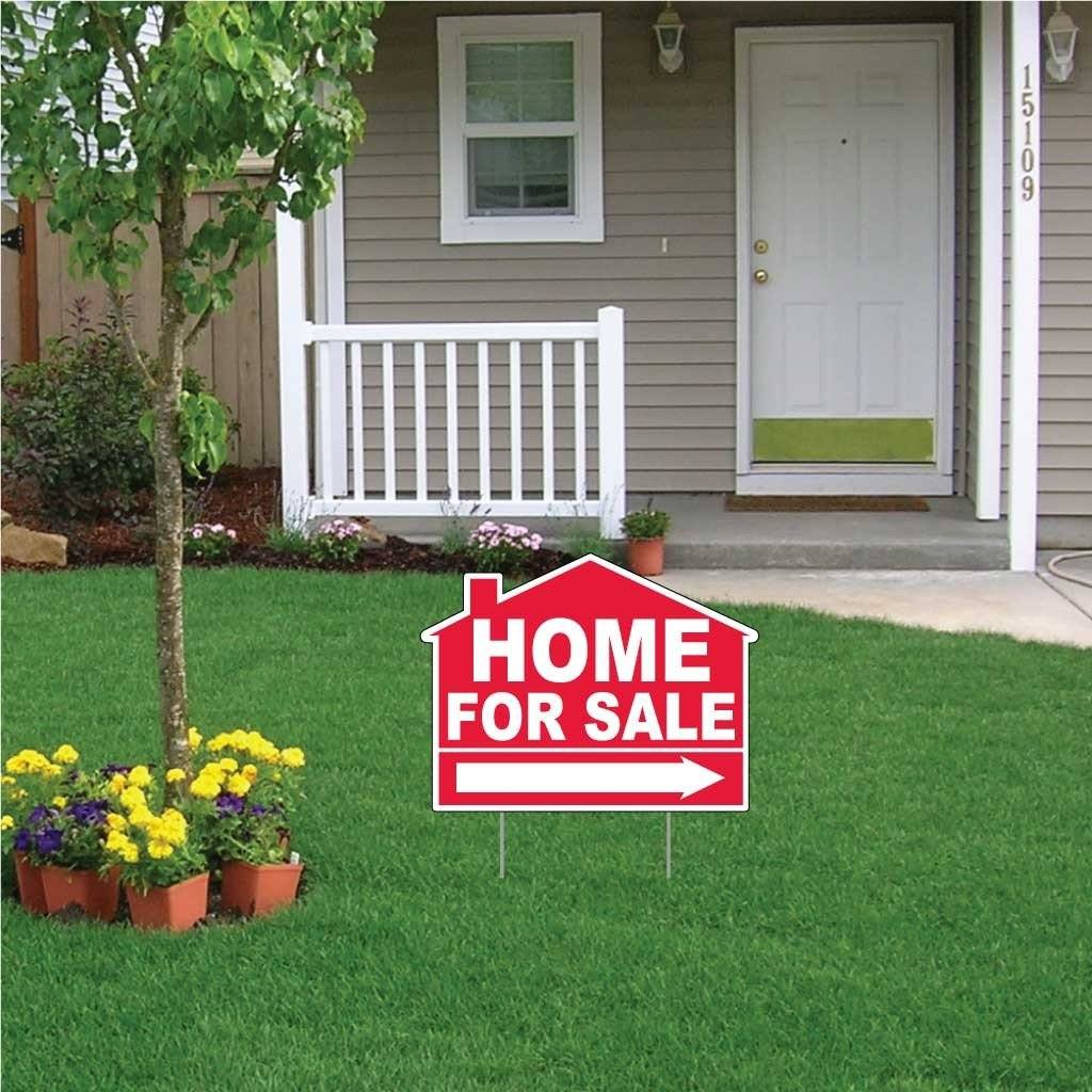 Home for Sale House Shaped Yard Sign