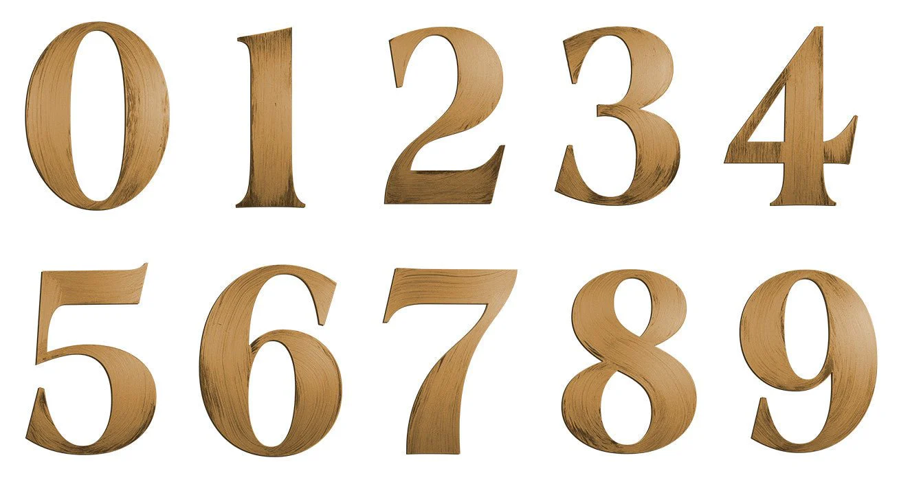 Hand-Painted Americana 3D House Numbers - 9 Inches High - Customizable and Ready to Hang - Made in USA - Image 2