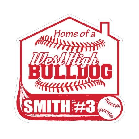 Custom 22x22" House with Swoosh Yard Sign - Image 5