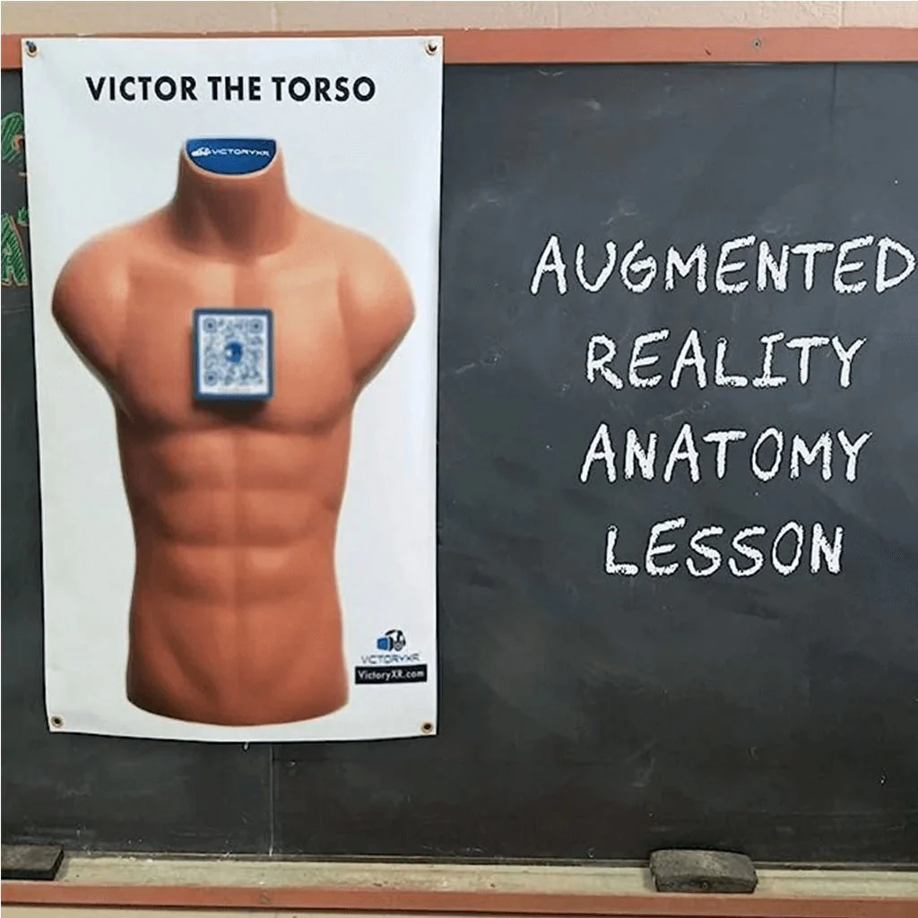 Human Anatomy Augmented Reality Bundle: Teacher Book + 25 Student Books + Torso Banner - Image 4