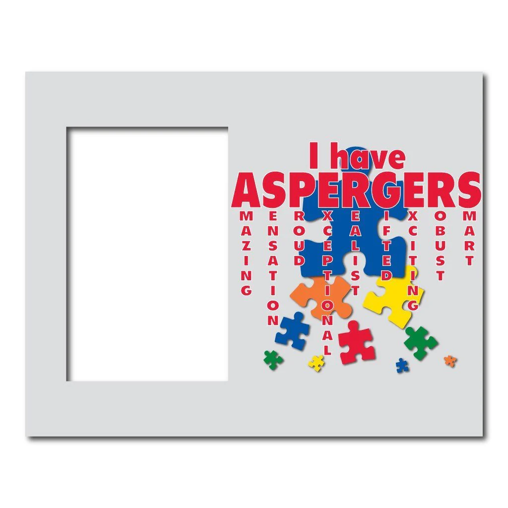 I Have Aspergers Decorative Picture Frame - Image 2