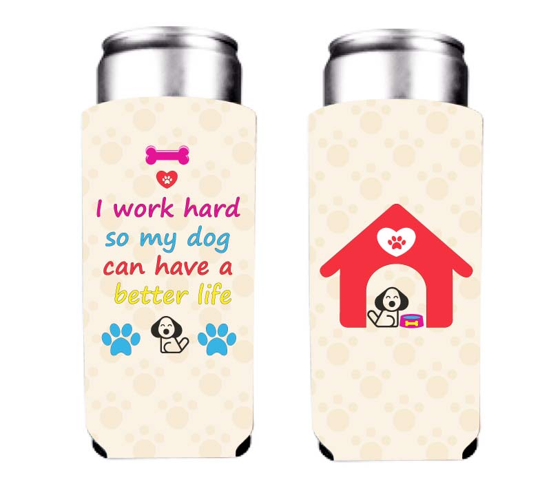 Dog Themed Better Life Coffee Mug & Can Cooler Gift Set - Image 4