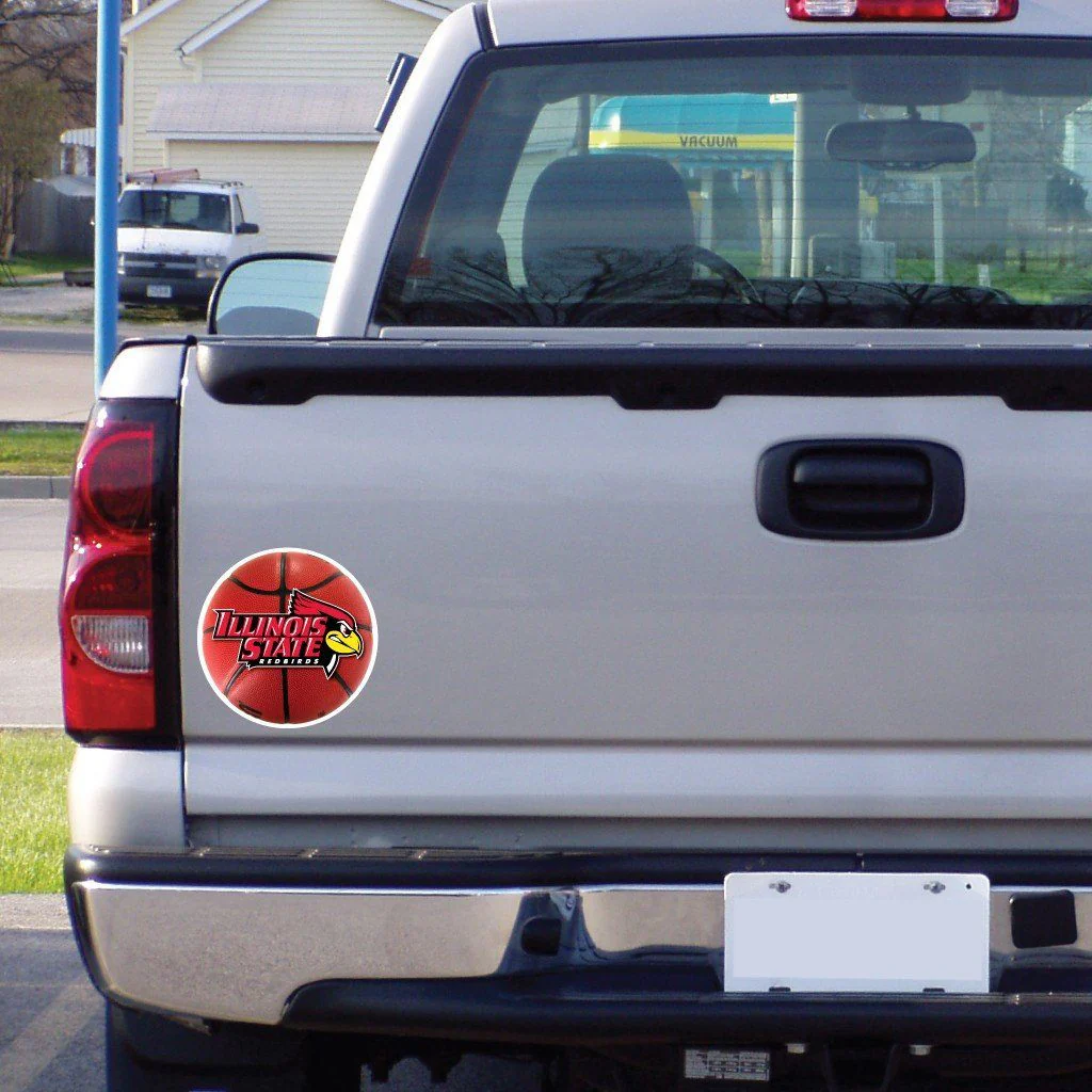 Illinois State Basketball Shaped Magnet
