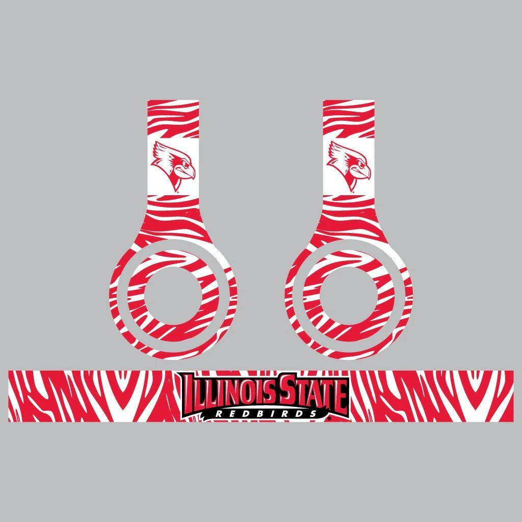 Illinois State Animal Prints Skin Set of 3 for Beats Solo HD Headphones - Image 3