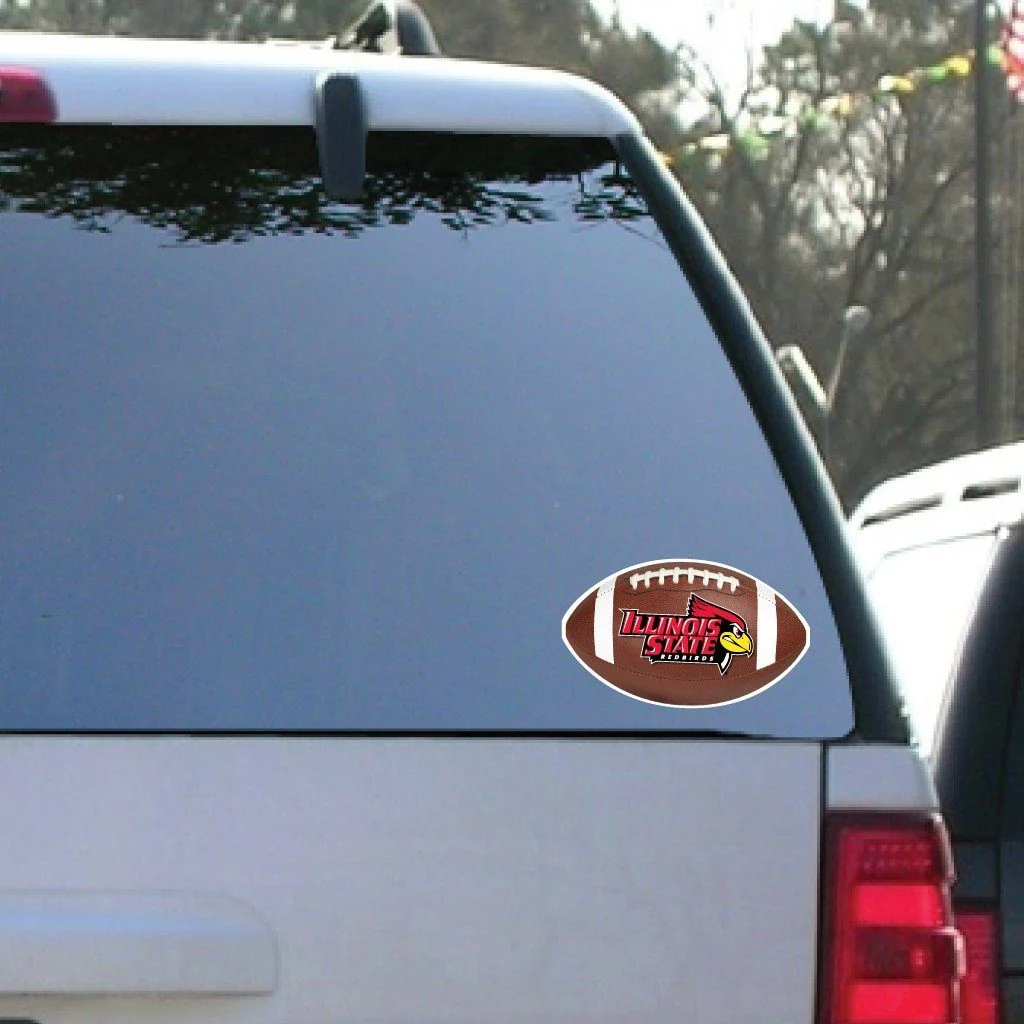 Illinois State University Football Window Decal Set of 2