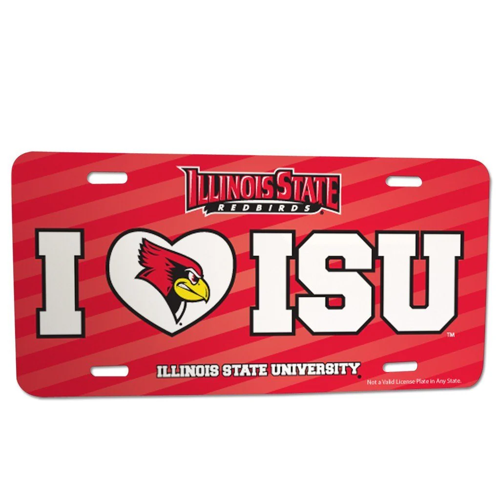 Illinois State University I Love ISU License Plate