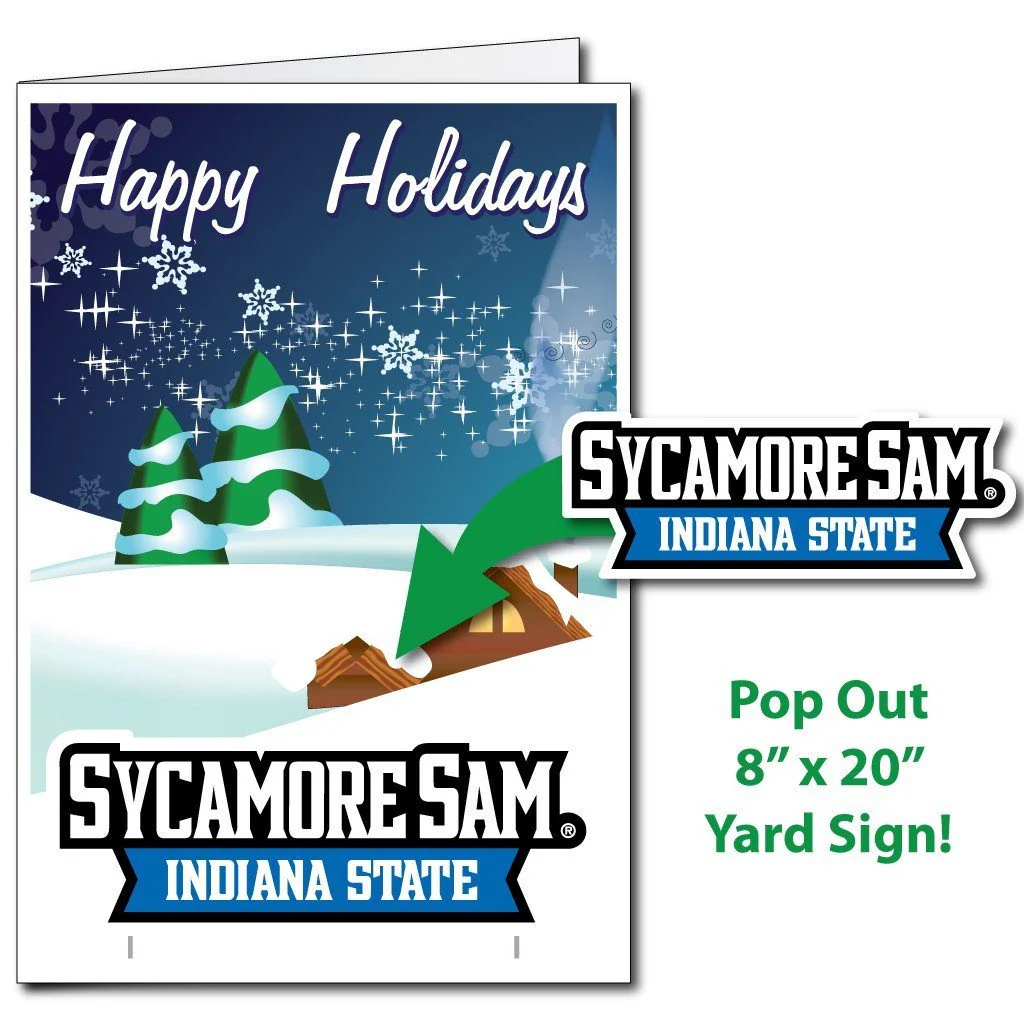 2'x3' Giant Indiana State Holiday Greeting Card & Sign - Image 3