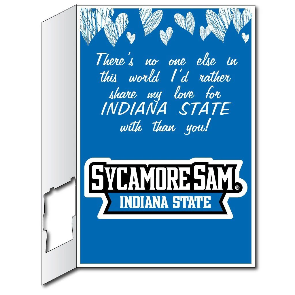 2'x3' Huge Indiana State Valentine's Day Card & Yard Sign - Image 2