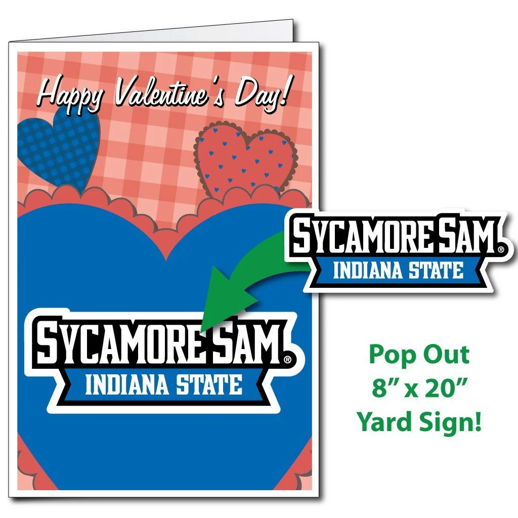 2'x3' Huge Indiana State Valentine's Day Card & Yard Sign - Image 4