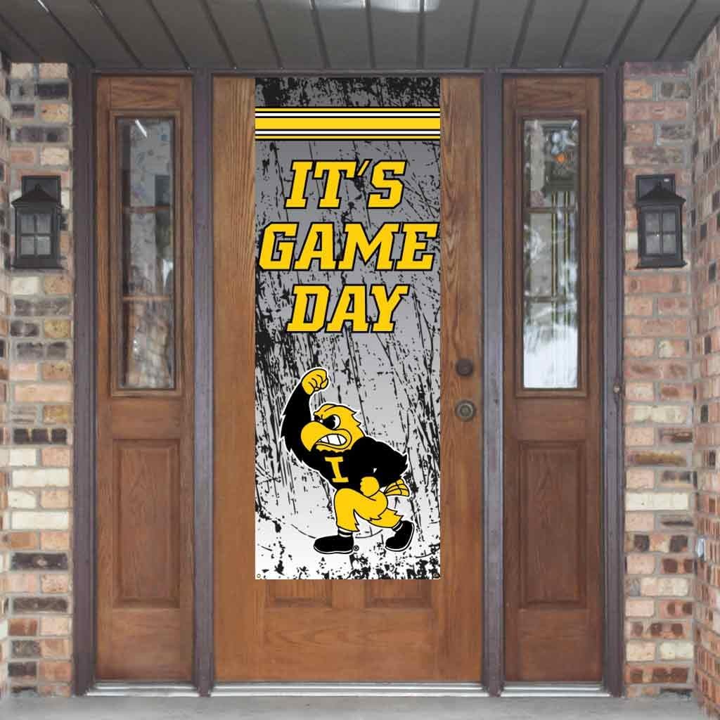 Iowa Hawkeyes Mancave Bundle – Wallpaper Panels, Door Banner, Doormat, Herky Standup, Acrylic Wall Art & 6-Pack Can Coolers - Image 10