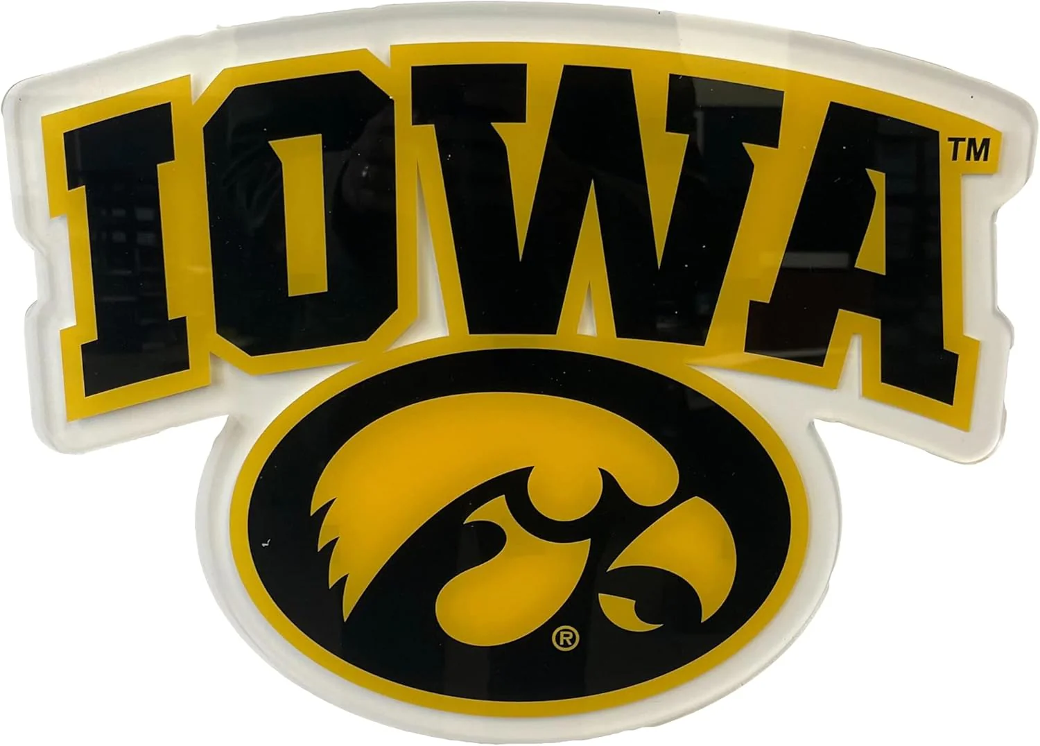 Iowa Hawkeyes Mancave Bundle – Wallpaper Panels, Door Banner, Doormat, Herky Standup, Acrylic Wall Art & 6-Pack Can Coolers - Image 6