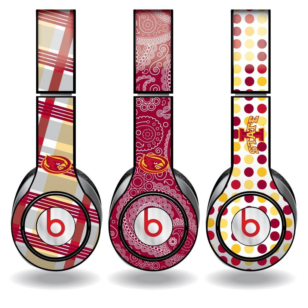 Iowa State Skins for Beats Solo HD Headphones | Set of 3 Patterns