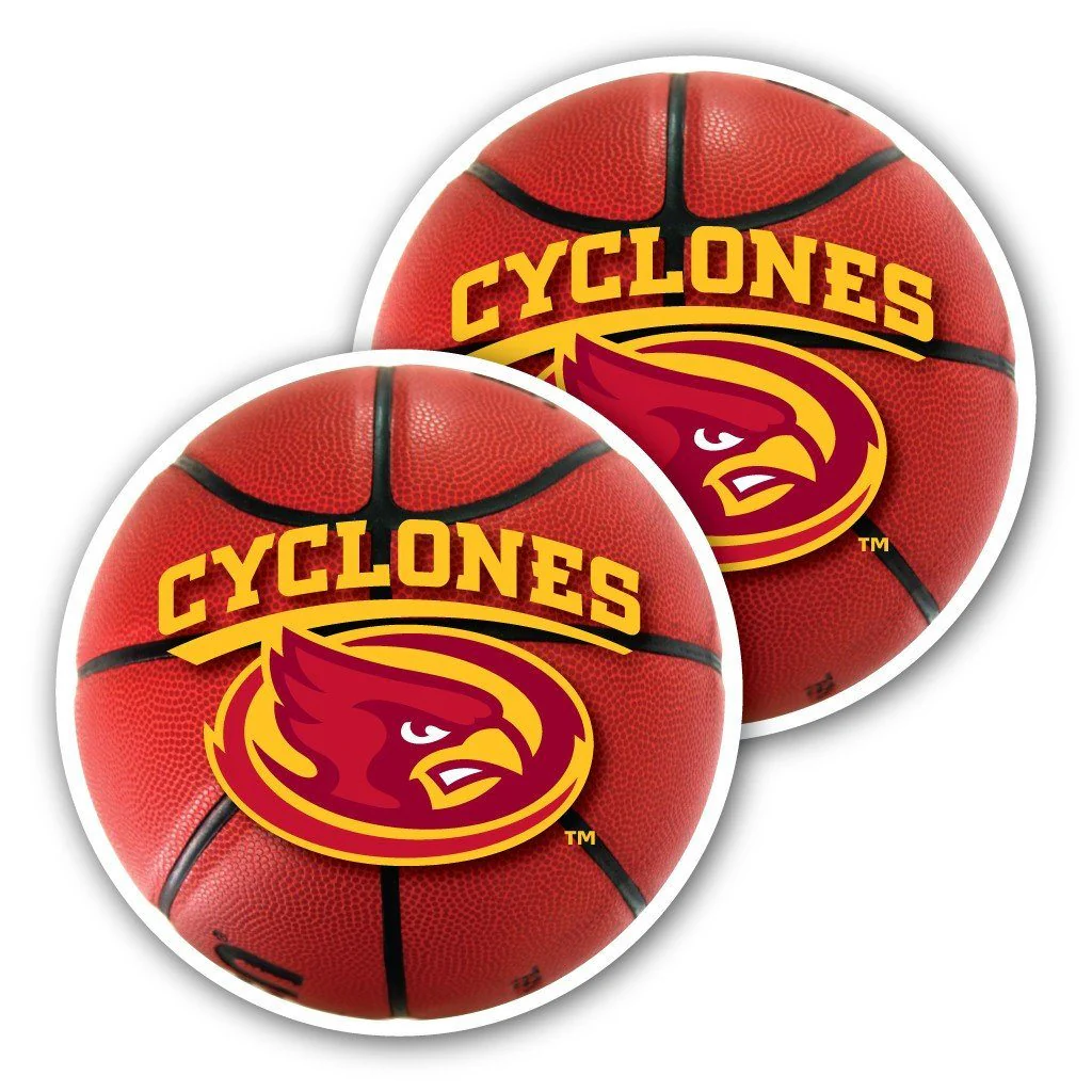 Iowa State University Basketball Window Decal Set of 2 - Image 2