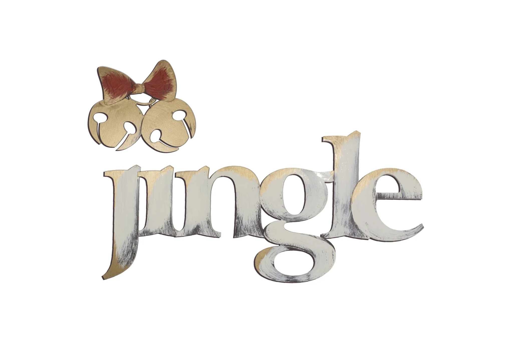 Jingle Bells Hand Painted Wall Word - Image 2
