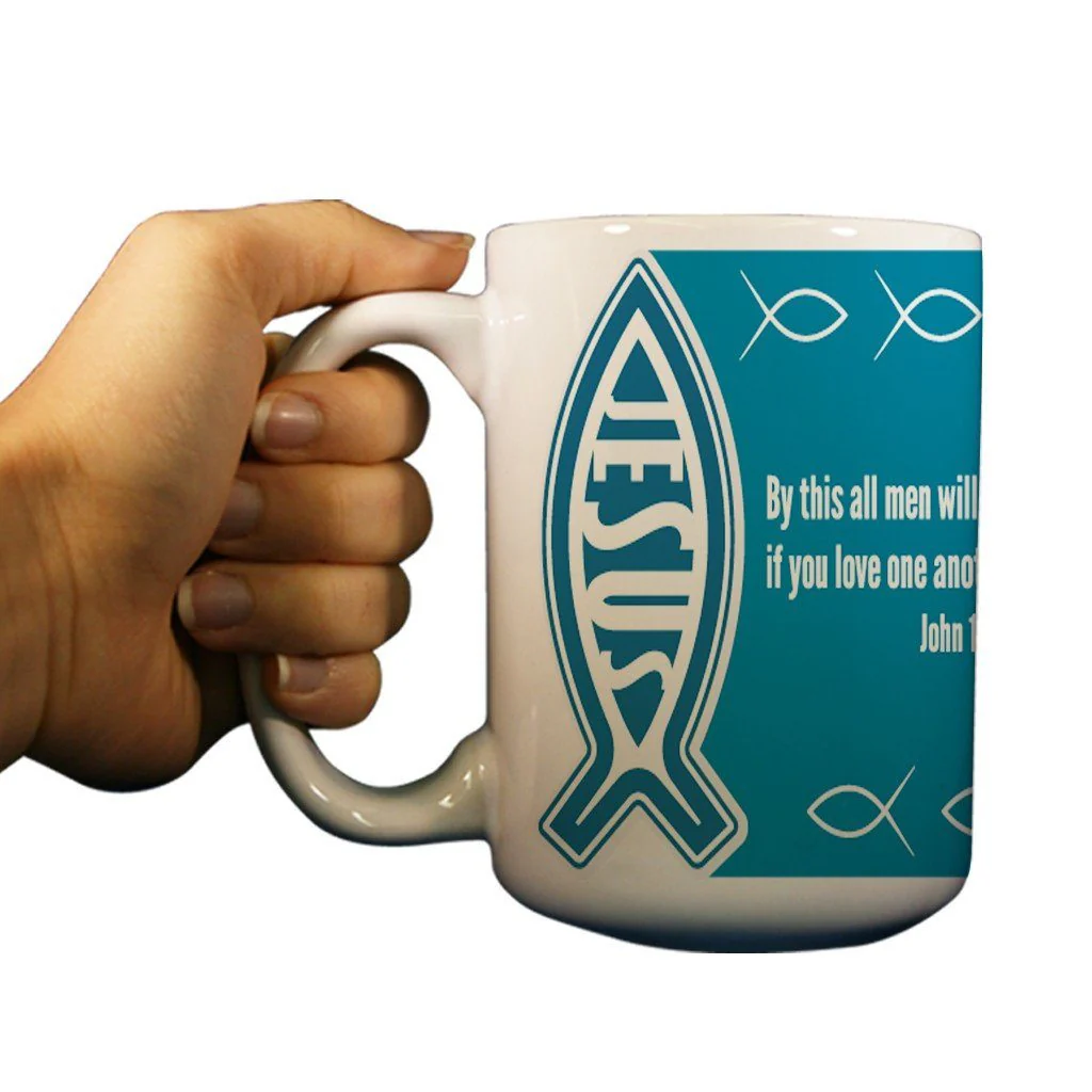 John 13:35 Religious 15oz Coffee Mug