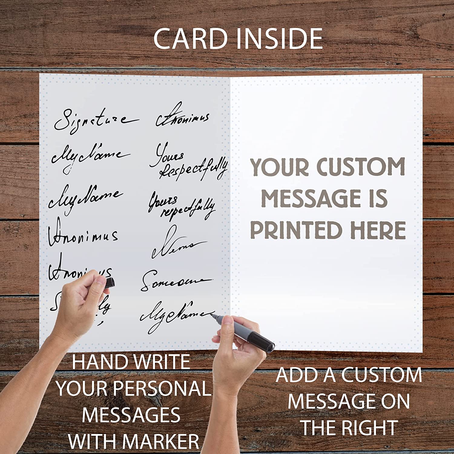 3' JumboCustom Best Dad Ever Father's Day Card - Image 3