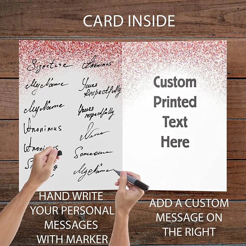3' Jumbo Personalized Valentine's Day Card | 9 Photos - Image 2