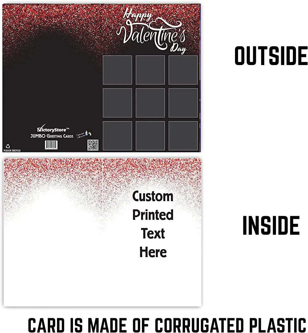 3' Jumbo Personalized Valentine's Day Card | 9 Photos - Image 5