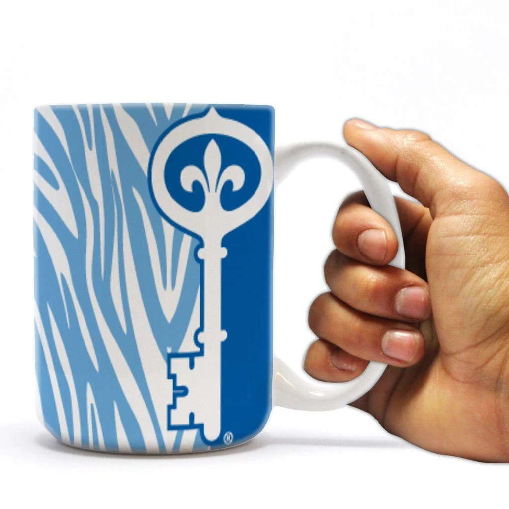 Kappa Kappa Gamma 15 oz Zebra Print Coffee Mug - Image 2