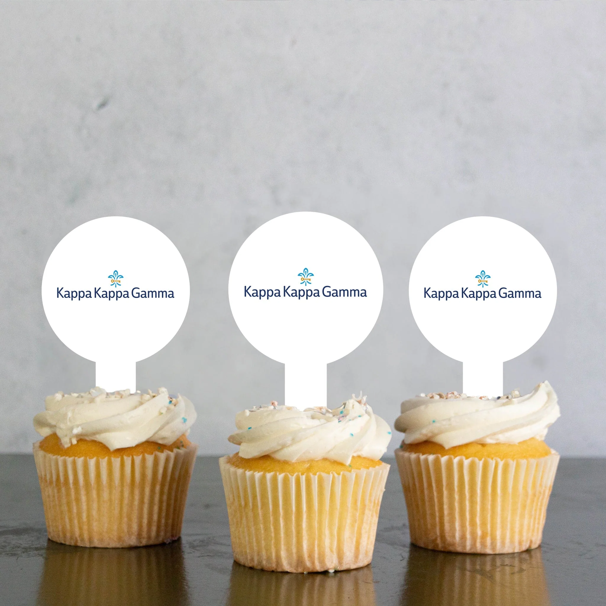 Kappa Kappa Gamma Cupcake Toppers - Image 3