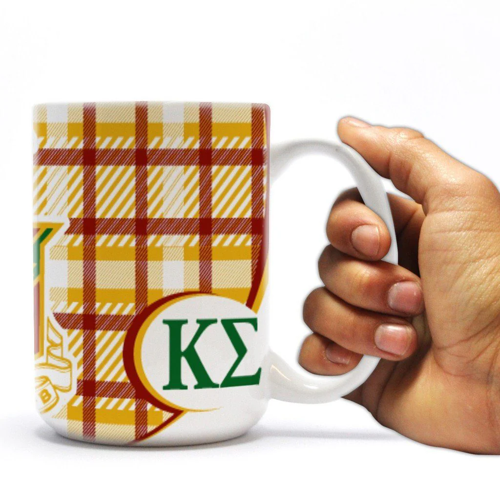 Plaid Kappa Sigma 15oz Coffee Mug - Image 2