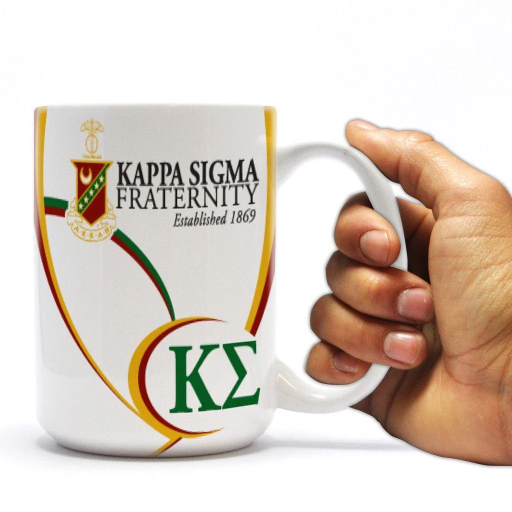 Kappa Sigma 15oz Greek Letters with Swoop Coffee Mug - Image 2