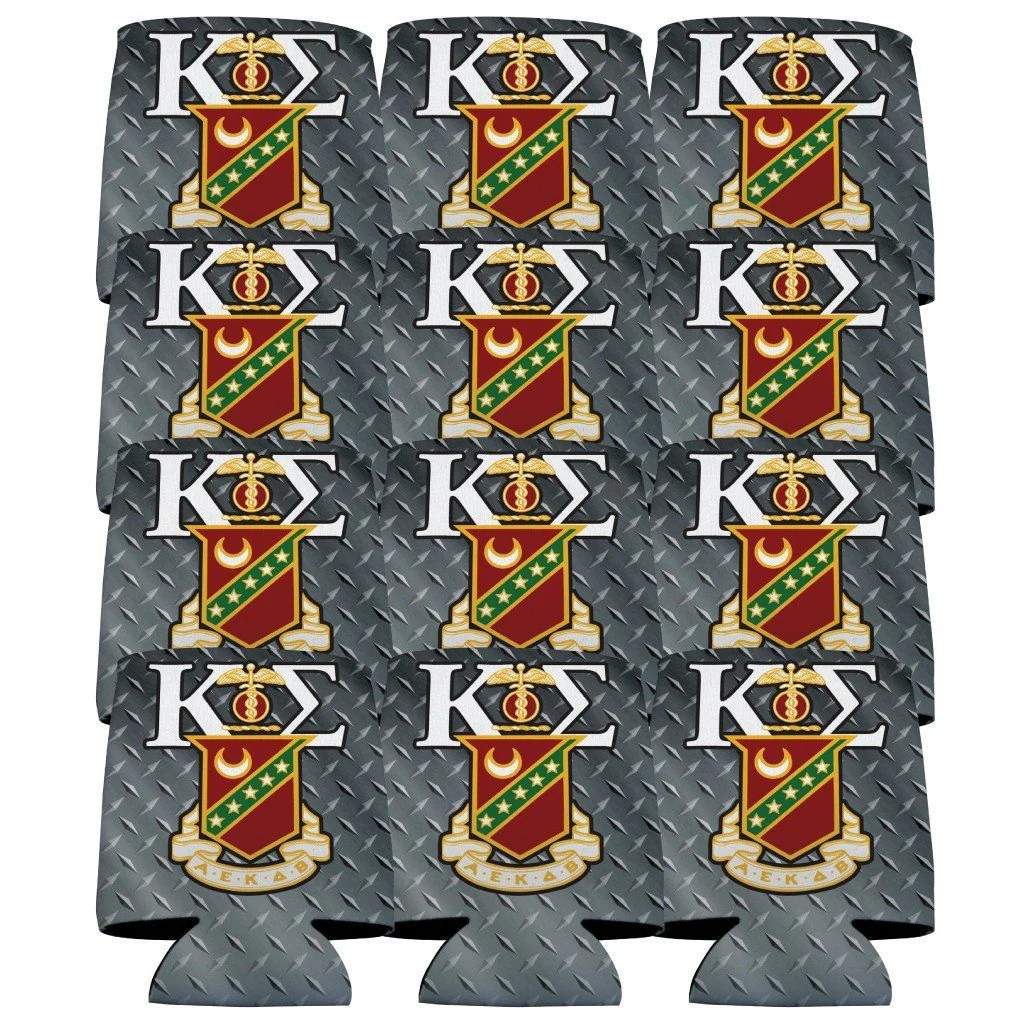 Kappa Sigma Diamond Plate Can Cooler Set - Image 2