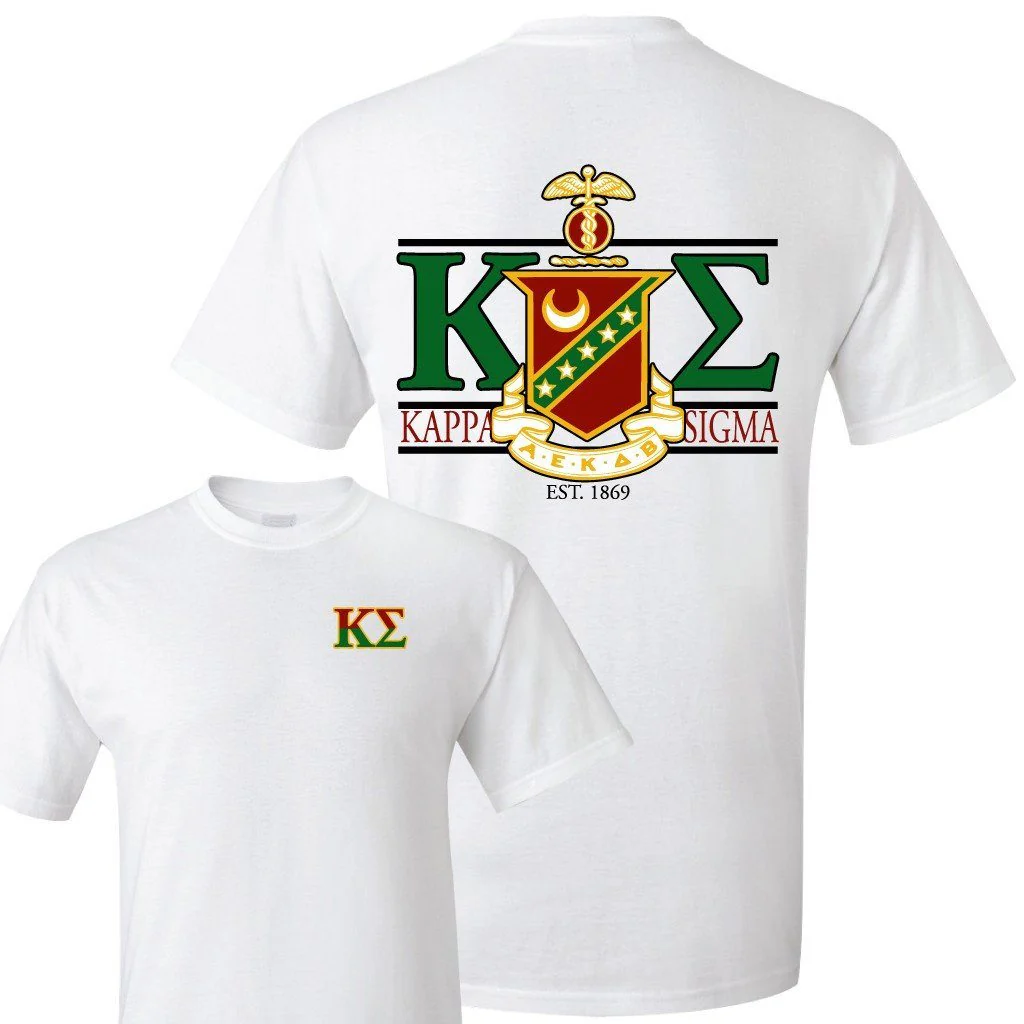 Kappa Sigma Crest and Greek Letter T-Shirt