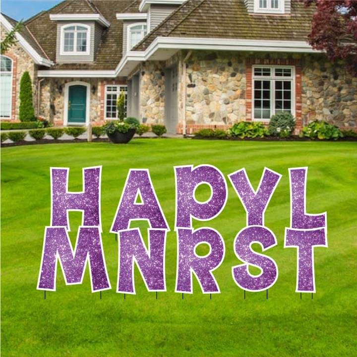 KG The Last Time 18" Sparkle Common Yard Letters Set - Image 12