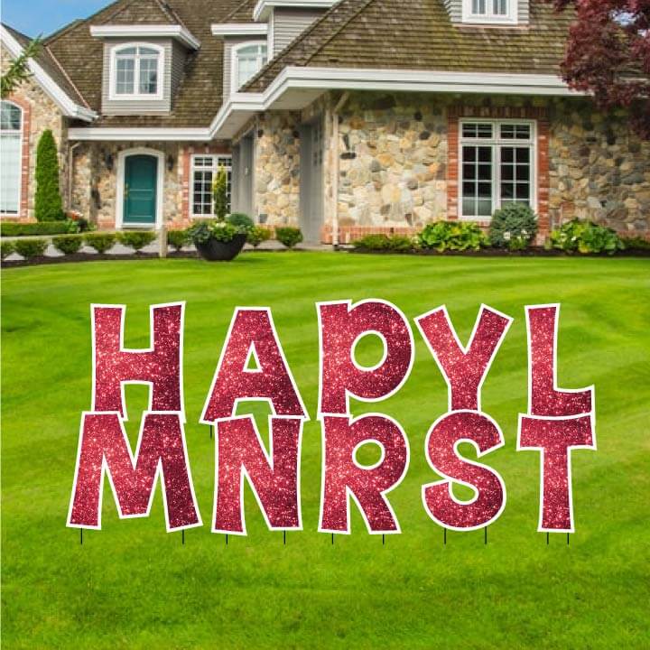 KG The Last Time 18" Sparkle Common Yard Letters Set - Image 13