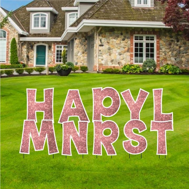 KG The Last Time 18" Sparkle Common Yard Letters Set - Image 14
