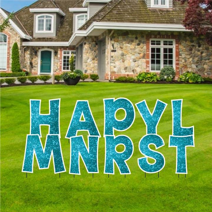 KG The Last Time 18" Sparkle Common Yard Letters Set - Image 16