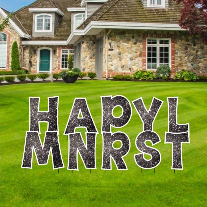 KG The Last Time 18" Sparkle Common Yard Letters Set - Image 6