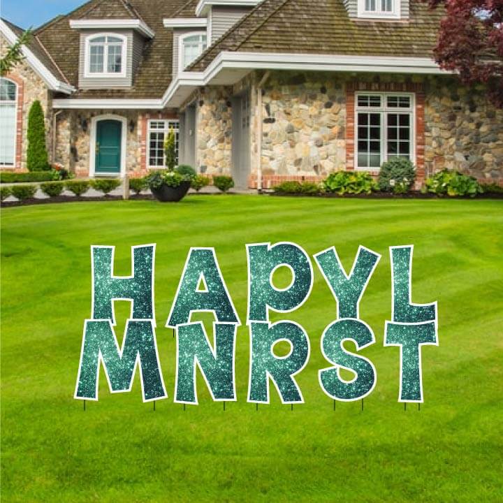 KG The Last Time 18" Sparkle Common Yard Letters Set - Image 8