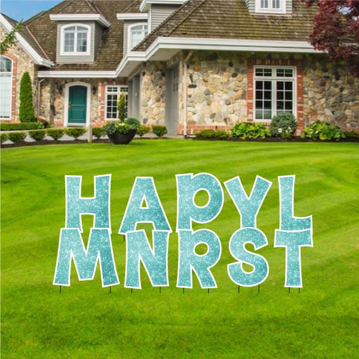 KG The Last Time 18" Sparkle Common Yard Letters Set - Image 9