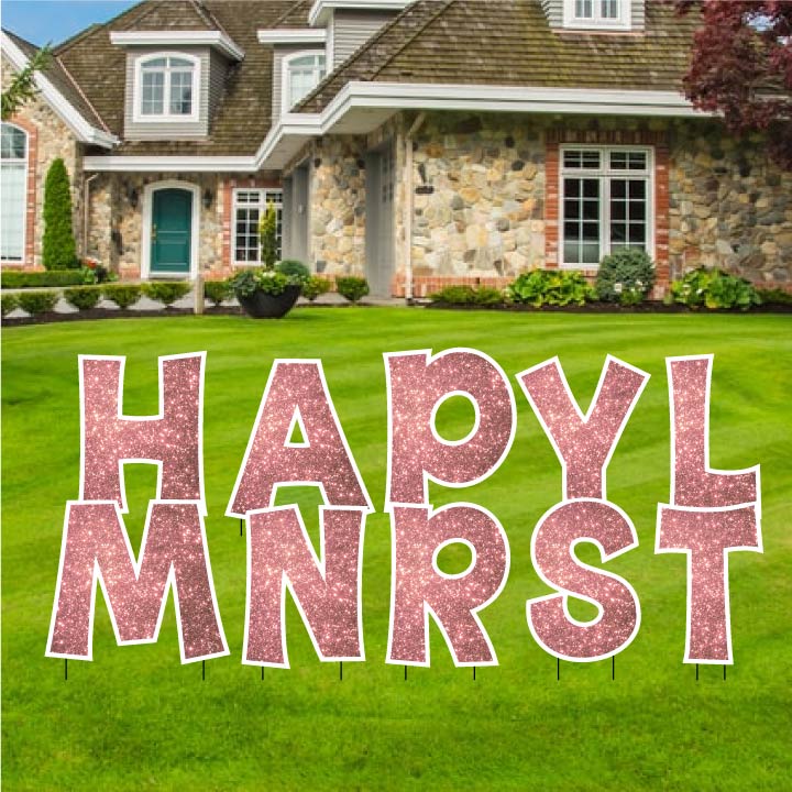KG The Last Time 22.75" Sparkle Common Yard Letters Set - Image 15