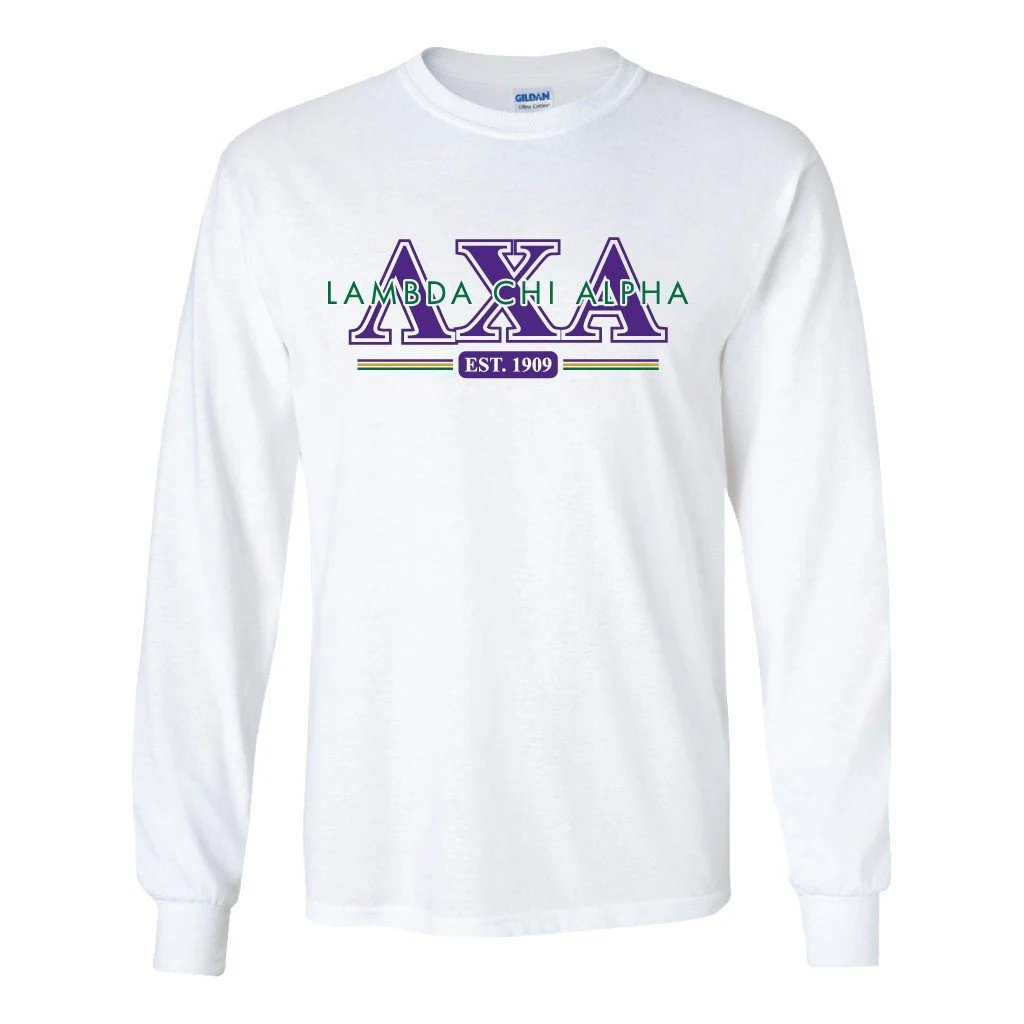 Lambda Chi Alph Est. 1909 Long Sleeve T-Shirt