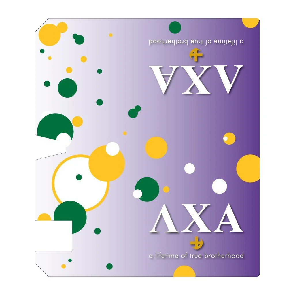 Lambda Chi Alpha Dotted Magnetic Mailbox Cover - Image 2