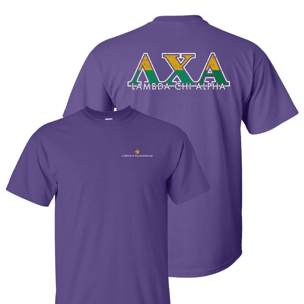 Lambda Chi Alpha Purple T-Shirt - A Lifetime of True