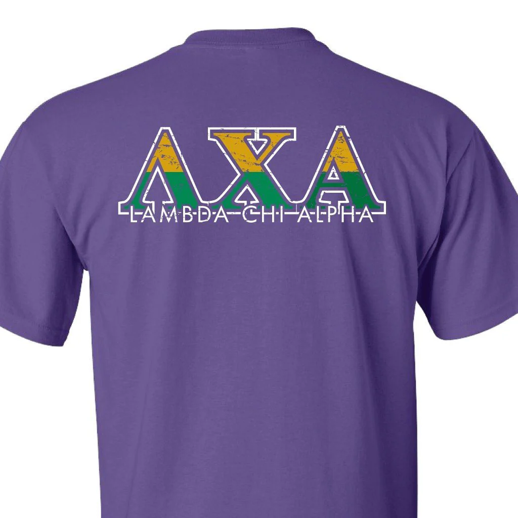 Lambda Chi Alpha Purple T-Shirt - A Lifetime of True - Image 3